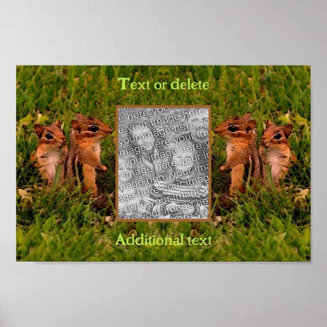 Poster Baby Chipmunks Frame Crie sua própria foto (Frente)