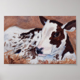 Poster Baby Cow Aceo