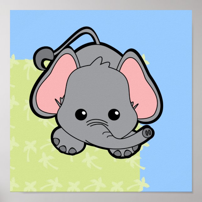 Poster Baby Elephant Cutie (Frente)