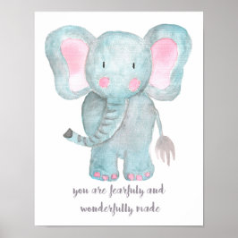 Poster Baby Elephant Nursery Wall Art