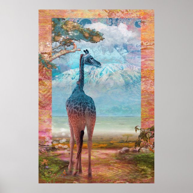 Poster Baby Giraffe AFRICAN HERITAGE (Frente)