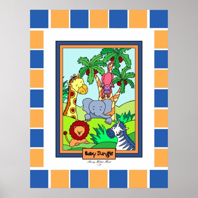 Pôster Baby Jungle 28 Personalizado 2 (Frente)