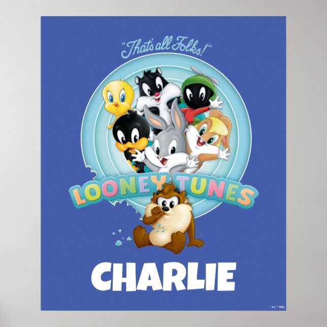 Poster Baby LOONEY TUNES™ Logo | That's All Folks (Frente)