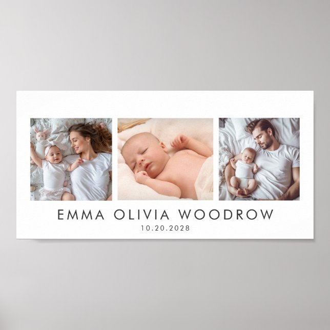 Poster Baby Mãe Pai 3 Foto E (Frente)