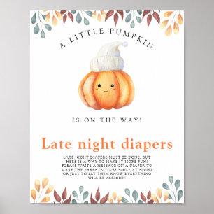 Poster Baby Pumpkin \ Jogo noturno das fraldas
