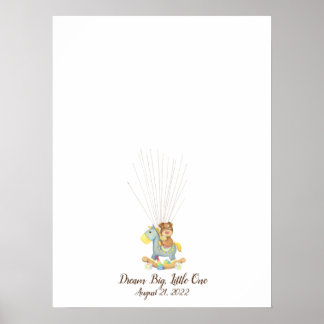 Poster Baby Puppy Fingerprint Guest Book