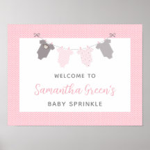 Baby Sprinkle - Sinal de boas-vindas - linha de ro
