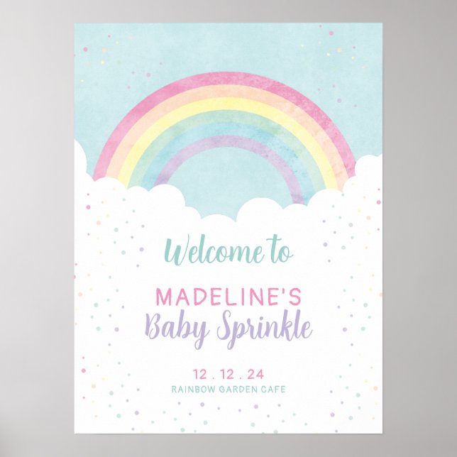 Poster Baby Sprinkles Pastel Rainbow (Frente)