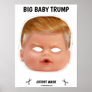 Poster Baby Trump Halloween Mask
