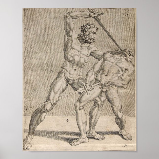 Poster Bacalhau. I.6.2.5 Fechtbuch, 16. Jh. 2. und 3. V. (Frente)