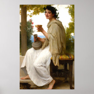 Poster Bacante por William Bouguereau