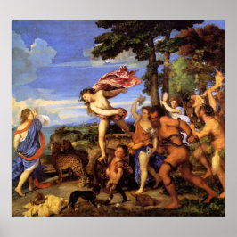 Pôster Bacchus e Ariadne por Titian