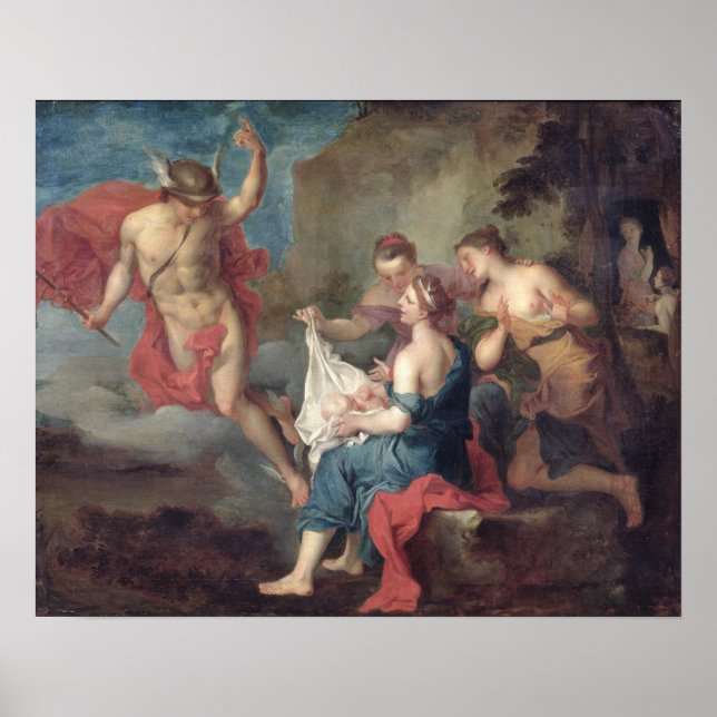 Pôster Bacchus Entregue às Ninfas de Nysa (Frente)