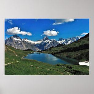 Poster Bachalpsee e os Alpes suíços