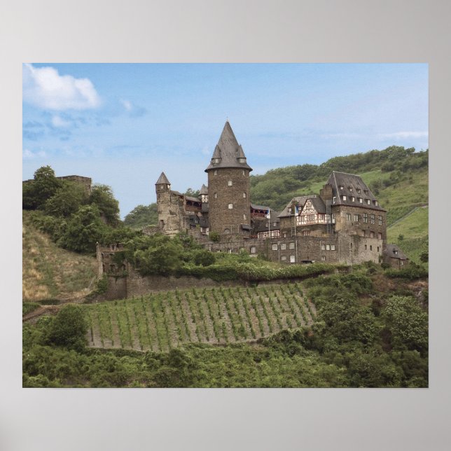 Pôster Bacharach, Alemanha, Castelo de Stahleck, Palácio (Frente)