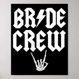 Poster Bacheloret do Noivo Rock N Roll Gothic Halloween