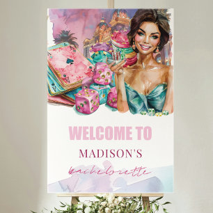 Poster Bachelorette Las Vegas de luxo personalizado
