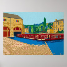 Bacia do Canal de Sowerby Bridge Arte no Estilo Ma