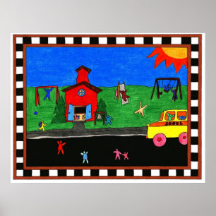 Poster Back To School Framed Print