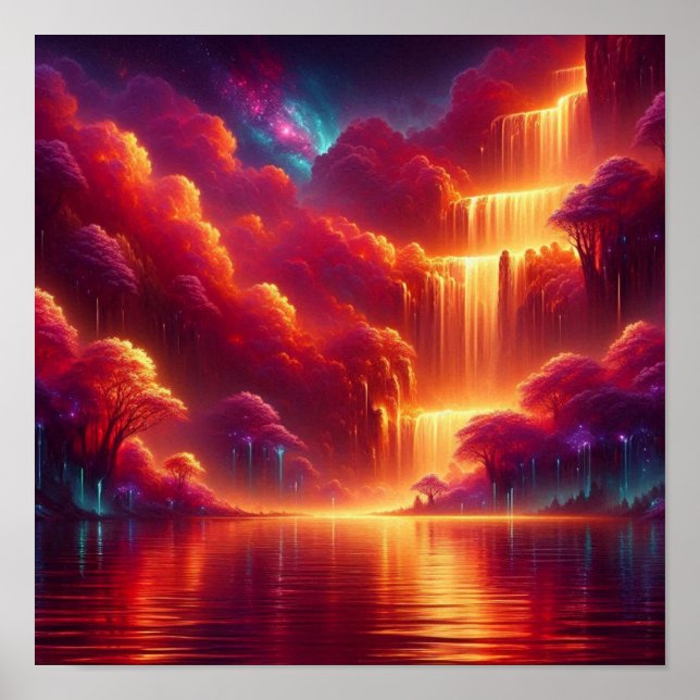 Poster Back to School Radiant Crimson Sky (Frente)