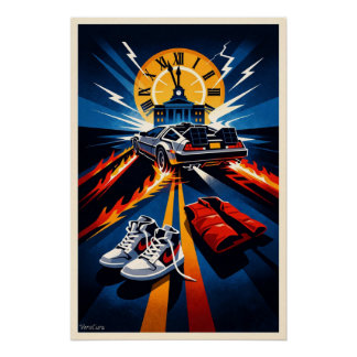 Pôster Back to the Future Inspired Symbolic Movie Poster