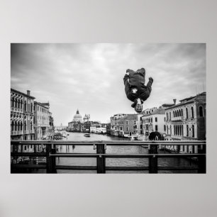 Poster Backflip na ponte em Veneza