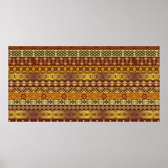 Poster Background with African ethnic motifs (Frente)