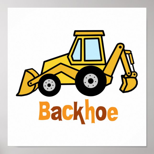 Pôster Backhoe (Frente)