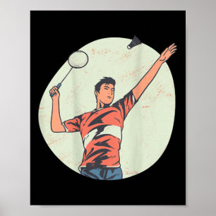 Poster Backprint Badminton E Peteca 
