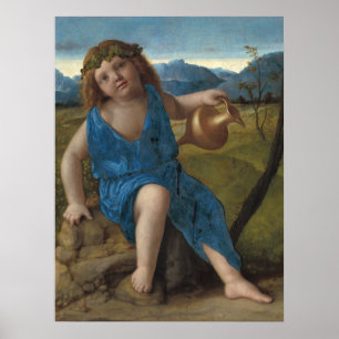 Poster Baco Infantil - Giovanni Bellini Cartaz de Arte Fi