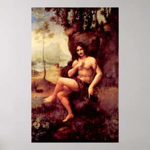Pôster Baco por Leonardo da Vinci