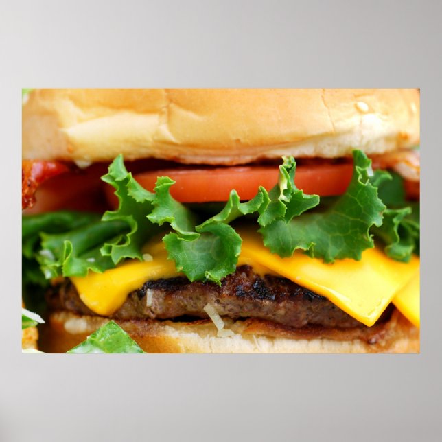 Poster Bacon Cheeseburger (Frente)