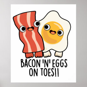 Poster Bacon E Ovos Nos Dedos Brincadeiras Engraçadas