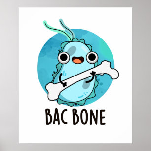 Poster Bactérias Cuta Bac Bone Pun