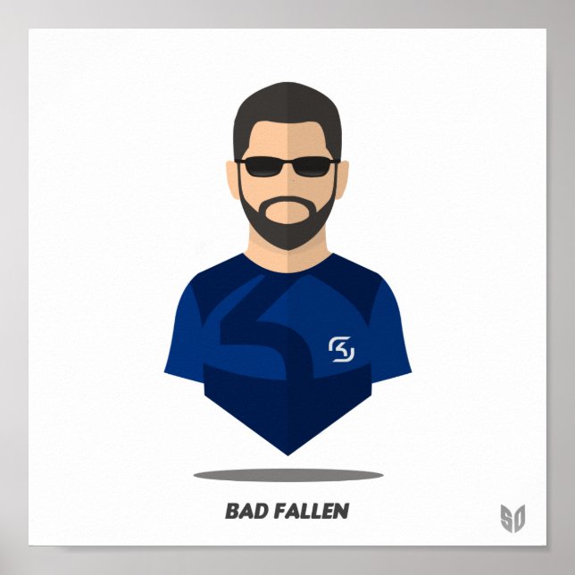 Poster Bad Fallen Minimalis (Frente)