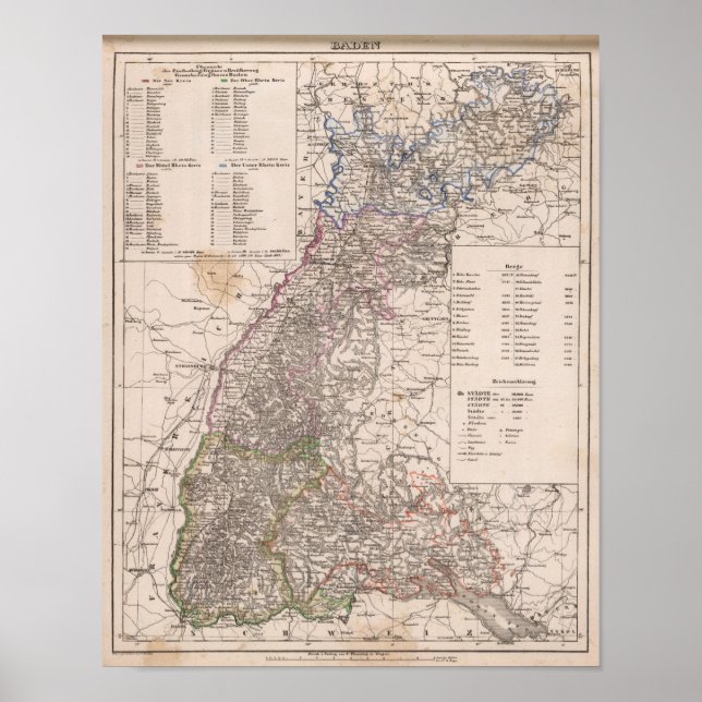 Pôster Baden, Alemanha (Frente)