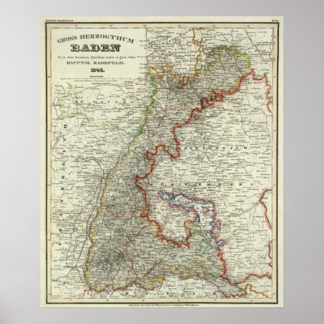 Pôster Baden, Alemanha (Frente)