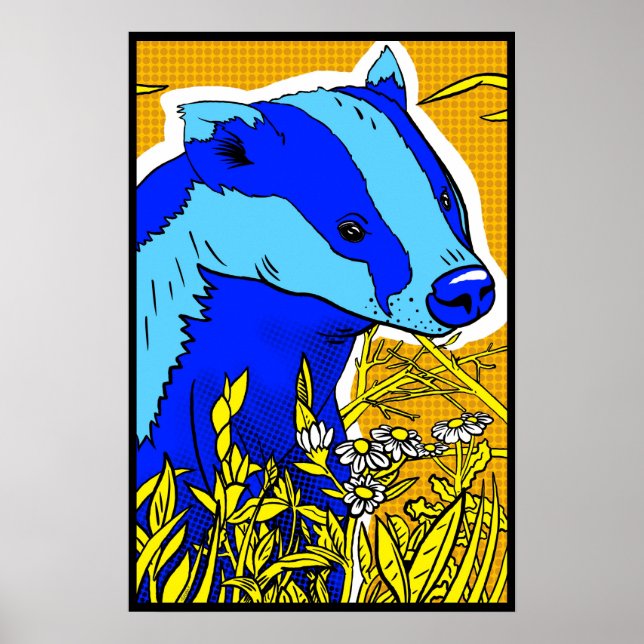 Poster Badger PopArt Retroativo (Frente)