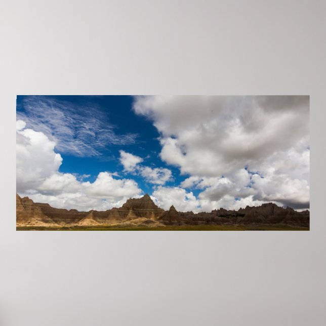Poster Badlands National Park, Dakota do Sul (Frente)