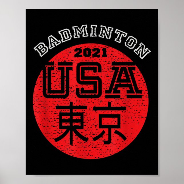 Poster Badminton 2021 EUA  (Frente)