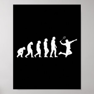Poster Badminton da Evolução do Esporte