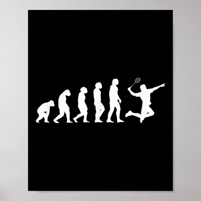 Poster Badminton da Evolução do Esporte (Frente)