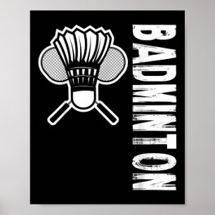 Poster Badminton desportivo