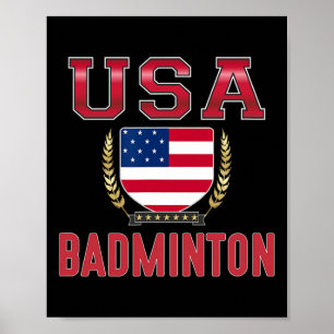 Poster Badminton dos EUA -