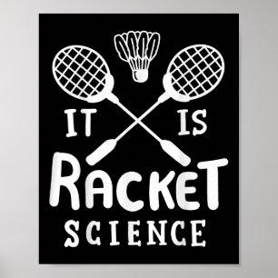 Poster Badminton É A Ciência De Racket