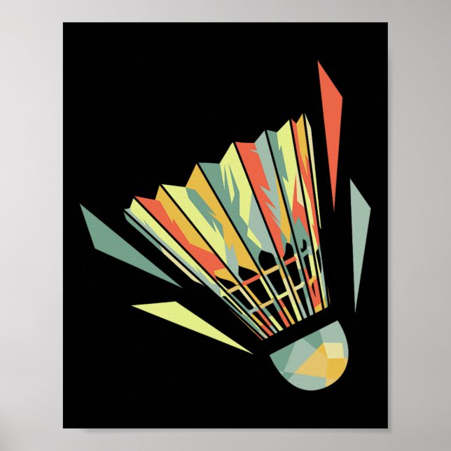 Poster Badminton E Shuttle (Frente)