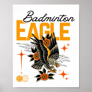 Poster Badminton Eagle