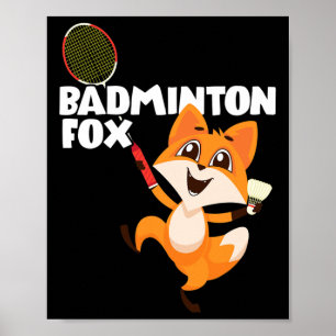 Poster Badminton Fox