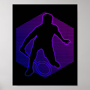 Poster Badminton Jogador de Badminton Homens Mulheres Pet
