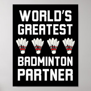 Poster Badminton Legal Parceiro de Badminton Maior do Mun